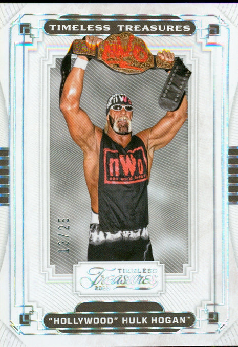 Hulk Hogan 2023 Panini Chronicles Timeless Treasures WWE Trading Card #13/25