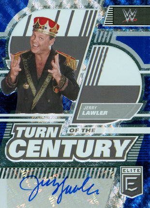 Jerry Lawler signed 2023 Panini Elite Turn of the Century WWE Trading Card #2/25