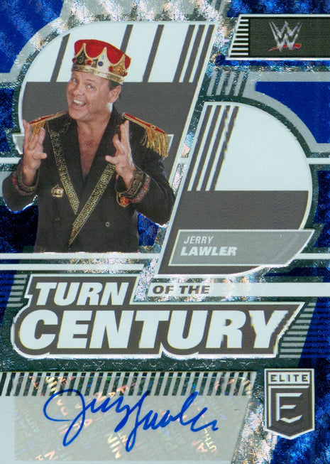 Jerry Lawler signed 2023 Panini Elite Turn of the Century WWE Trading Card #2/25