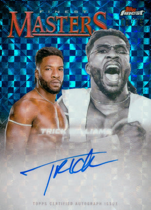 Trick Williams signed 2025 Topps Finest Masters WWE Trading Card #06/75