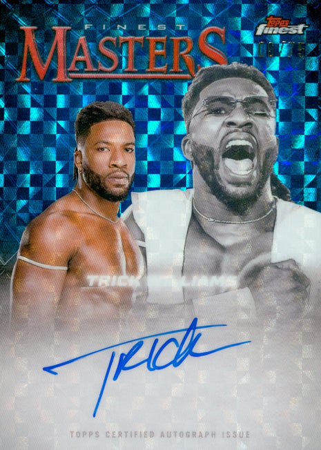 Trick Williams signed 2025 Topps Finest Masters WWE Trading Card #06/75