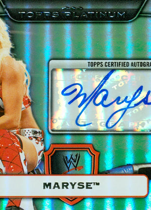 Maryse signed 2010 Topps Platinum WWE Trading Card #071/271