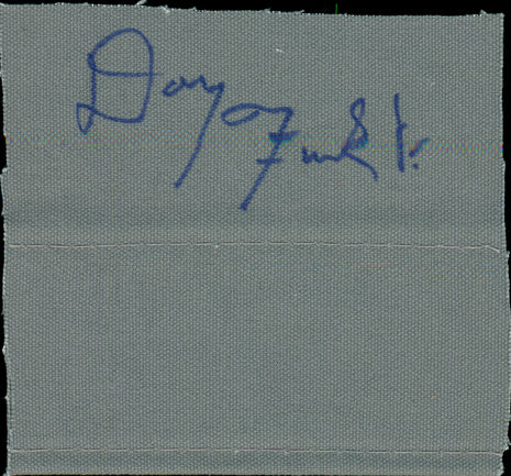 Dory Funk Jr signed Wrestling Canvas Piece (w/ PSA)