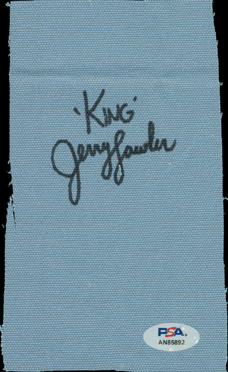 Jerry Lawler signed Wrestling Canvas Piece (w/ PSA)