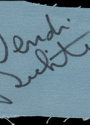 Wendi Richter signed Wrestling Canvas Piece (w/ PSA)