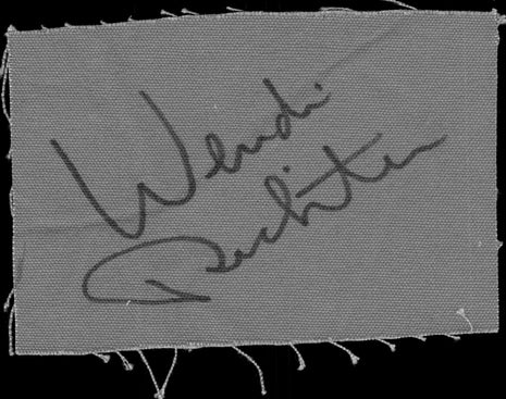 Wendi Richter signed Wrestling Canvas Piece (w/ PSA)