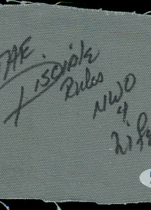 The Disciple signed Wrestling Canvas Piece (w/ PSA)