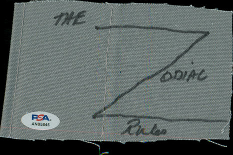 The Zodiac signed Wrestling Canvas Piece (w/ PSA)