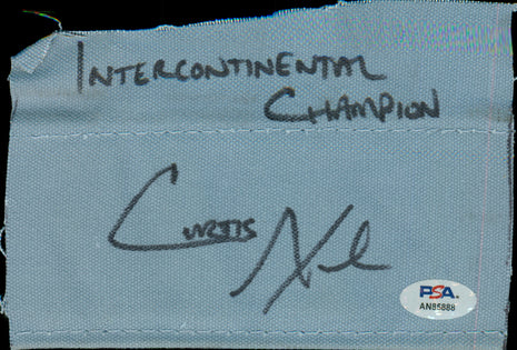 Curtis Axel signed Wrestling Canvas Piece (w/ PSA)