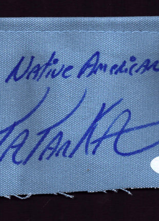 Tatanka signed Wrestling Canvas Piece (w/ PSA)