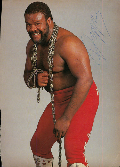 Junkyard Dog signed Magazine Page