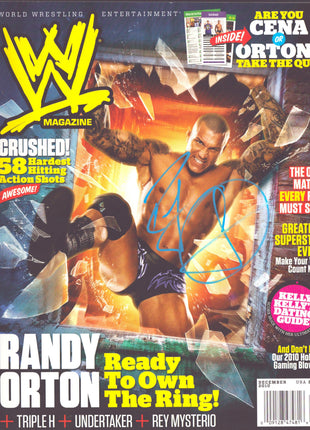 Randy Orton signed WWE Magazine December 2010