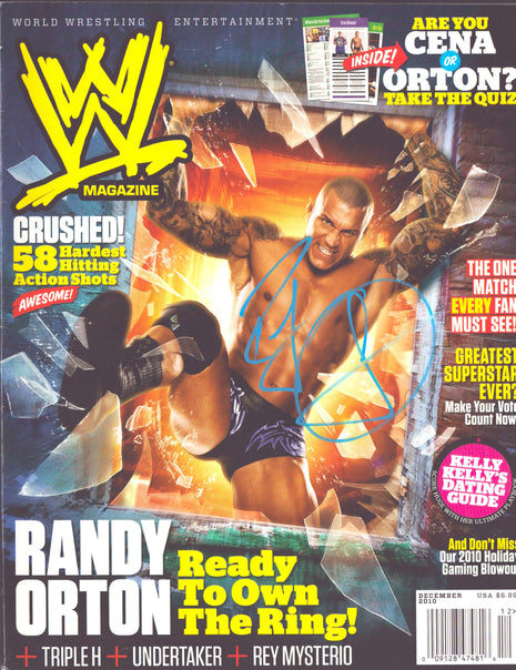 Randy Orton signed WWE Magazine December 2010