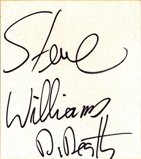 Steve Williams signed Japanese Shikishi Board