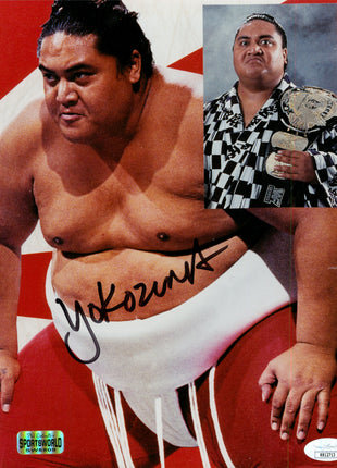 Yokozuna signed 8x10 Photo (w/ JSA)