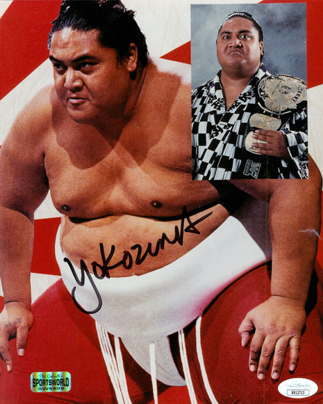 Yokozuna signed 8x10 Photo (w/ JSA)