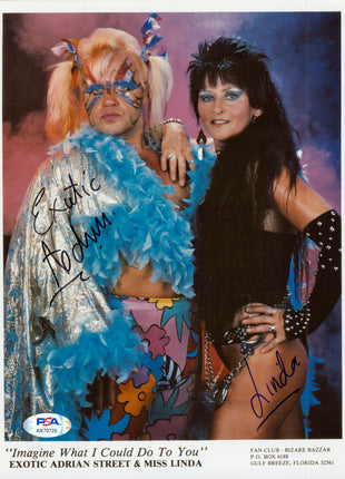 Adrian Street & Miss Linda dual signed 8x10 Photo (w/ PSA)