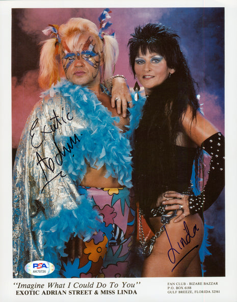 Adrian Street & Miss Linda dual signed 8x10 Photo (w/ PSA)