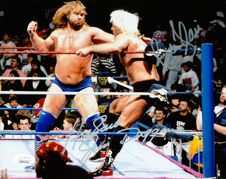 Ric Flair & Jim Duggan dual signed 8x10 Photo (w/ JSA)