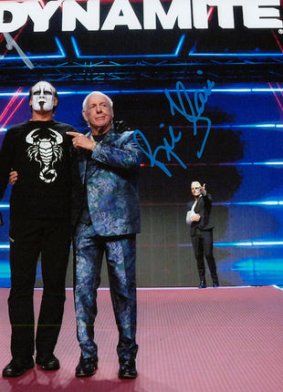 Ric Flair & Sting dual signed 8x10 Photo (w/ JSA)