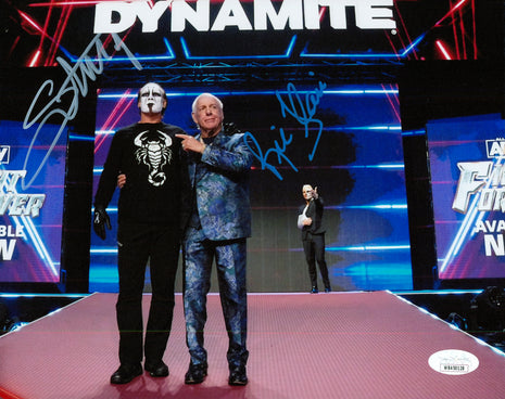 Ric Flair & Sting dual signed 8x10 Photo (w/ JSA)
