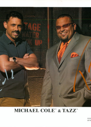 Michael Cole & Taz dual signed 8x10 Photo