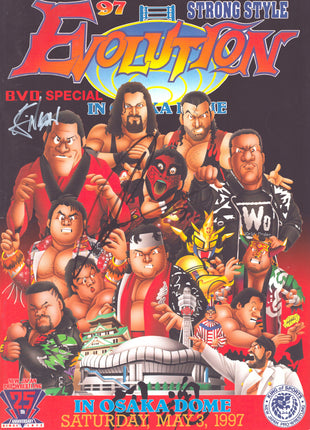 Kevin Nash & Great Muta dual signed 1997 Evolution in Osaka Dome Program May 3 1997