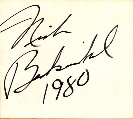 Nick Bockwinkel signed Japanese Shikishi Board