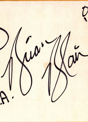 Brian Blair signed Japanese Shikishi Board