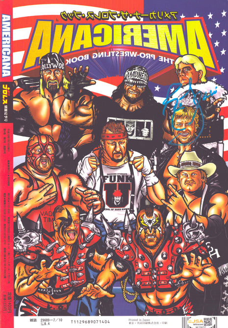 Ric Flair signed Americana Wrestling Book (w/ JSA)