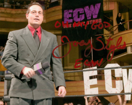 Joey Styles signed 8x10 Photo