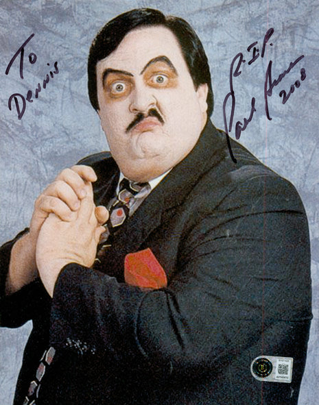 Paul Bearer signed 8x10 Photo (w/ Beckett)