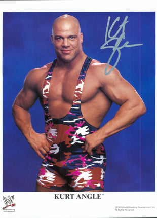 Kurt Angle signed 8x10 Photo