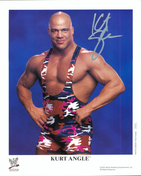 Kurt Angle signed 8x10 Photo