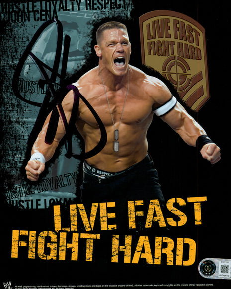 John Cena signed 8x10 Photo (w/ Beckett)