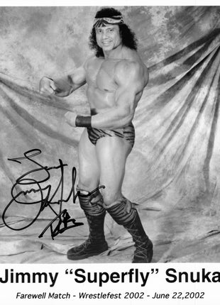 Jimmy Snuka signed 8x10 Photo