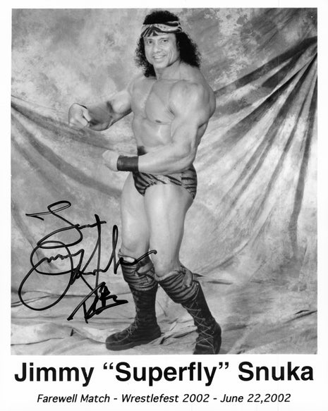 Jimmy Snuka signed 8x10 Photo