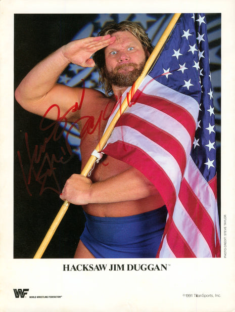 Jim Duggan signed 8x10 Photo