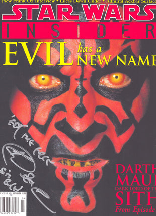Ray Park (Star Wars) signed Star Wars Insider Magazine Issue 42