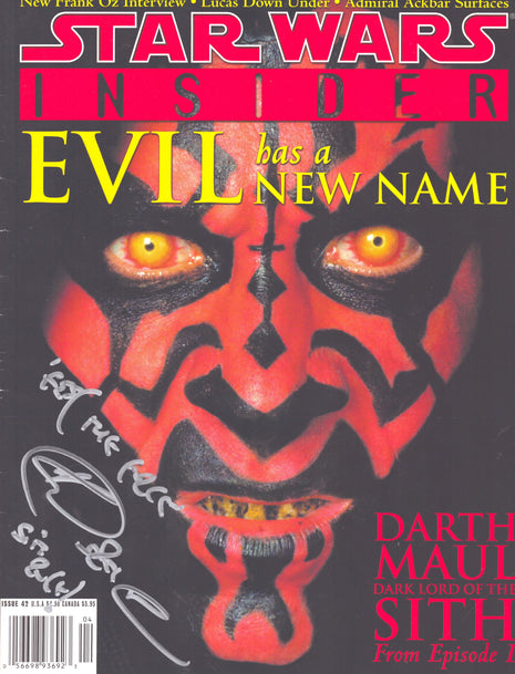Ray Park (Star Wars) signed Star Wars Insider Magazine Issue 42