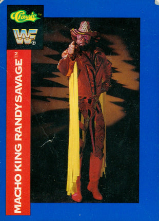 Macho Man Randy Savage signed 1991 Classic WWF Trading Card (w/ JSA)