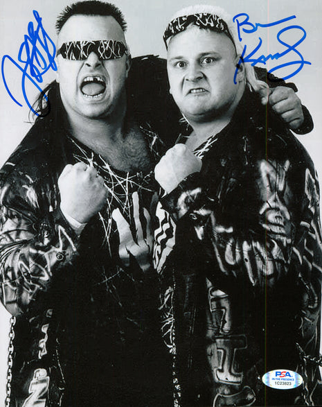 Brian Knobbs & Jerry Saggs dual signed 8x10 Photo (w/ JSA)