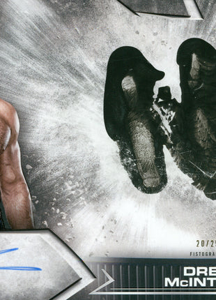 Drew Mcintyre signed 2021 Topps WWE Undisputed Fistprint Oversized Trading Card 20/25