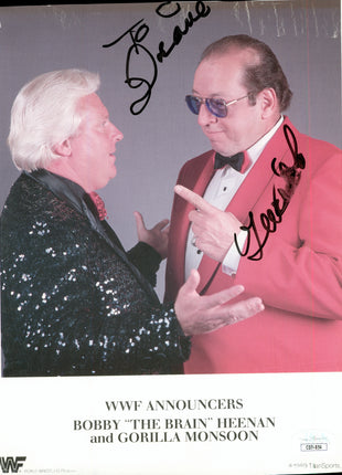 Gorilla Monsoon signed 8x10 Photo (w/ JSA)