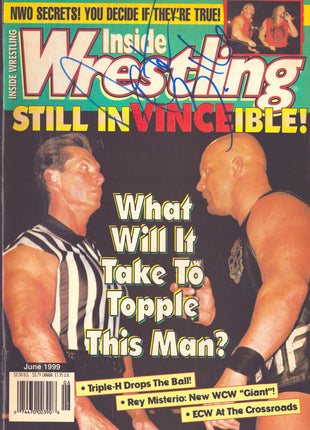 Steve Austin signed Inside Wrestling Magazine June 1999