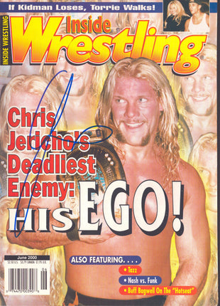 Chris Jericho signed Inside Wrestling Magazine June 2000