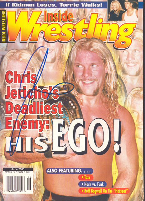 Chris Jericho signed Inside Wrestling Magazine June 2000