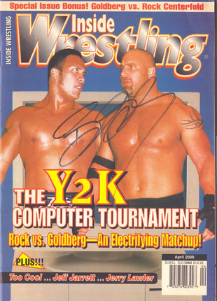 Bill Goldberg signed Inside Wrestling Magazine April 2000