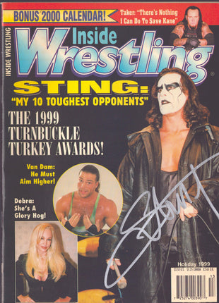 Sting signed Inside Wrestling Magazine Holiday 1999