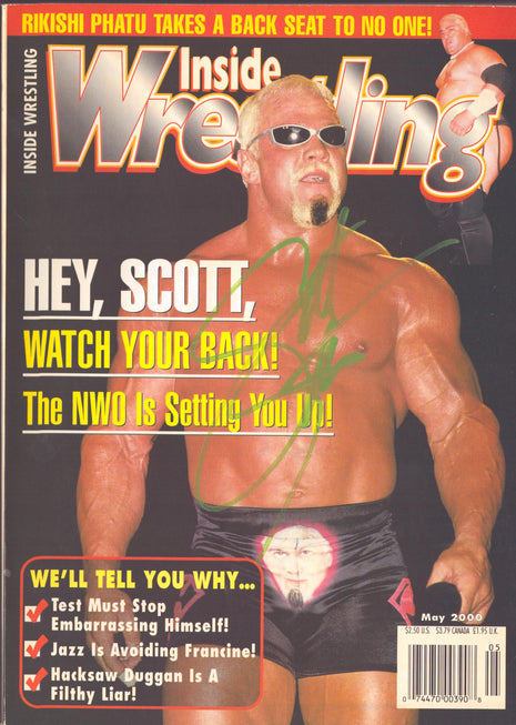 Scott Steiner signed Inside Wrestling Magazine May 2000